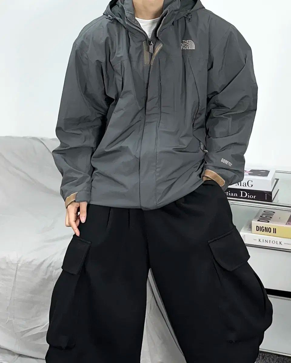 THE NORTH FACE ライトグレー ゴアテックス ウィンドブレーカー 100