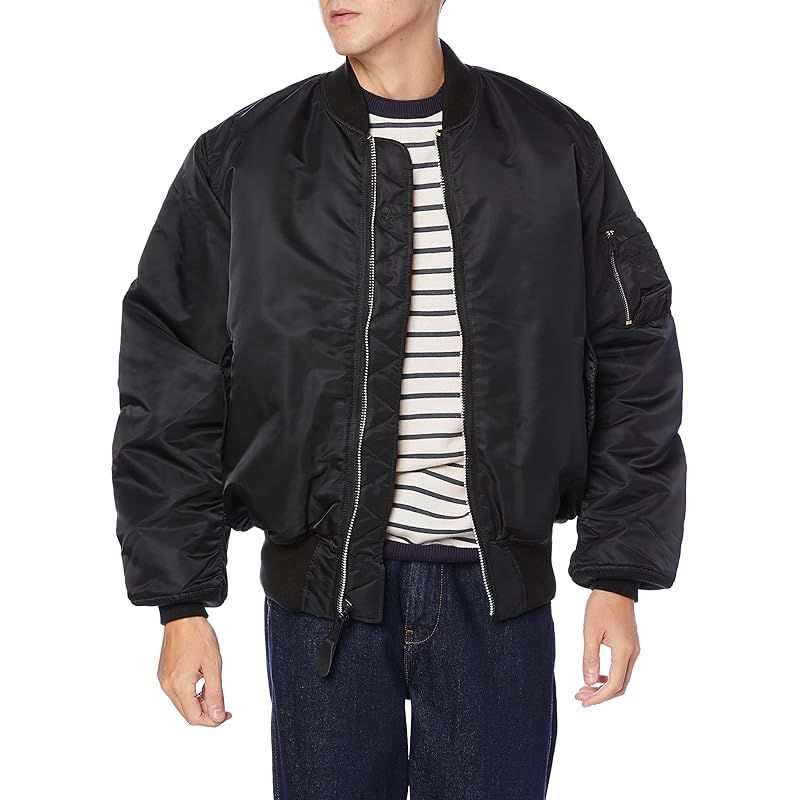 アルファ インダストリーズ アウター MA-1 タイト 20004 BLACK S