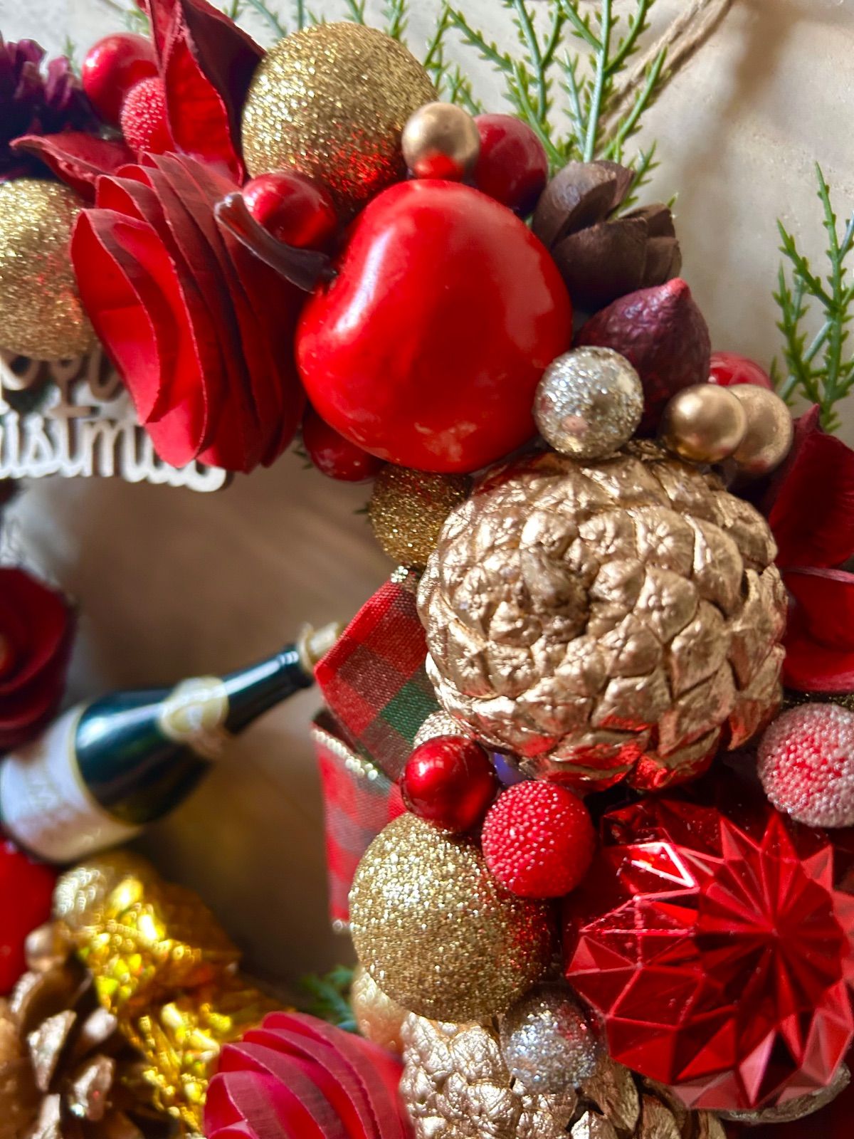 玄関リース 木の実のリース