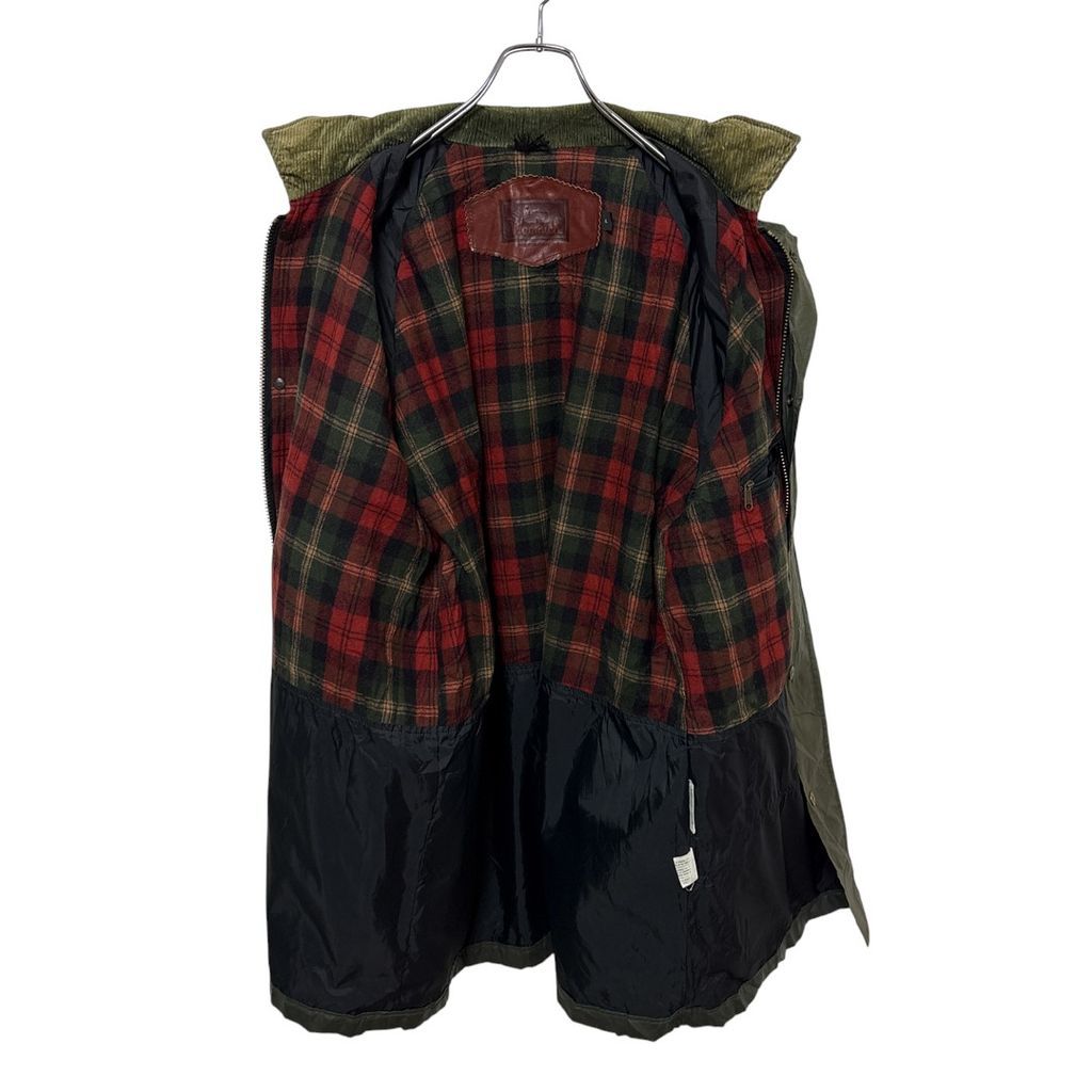 WOOLRICH】 90s USA製 裏地チェック コーデュロイ襟ハンティング