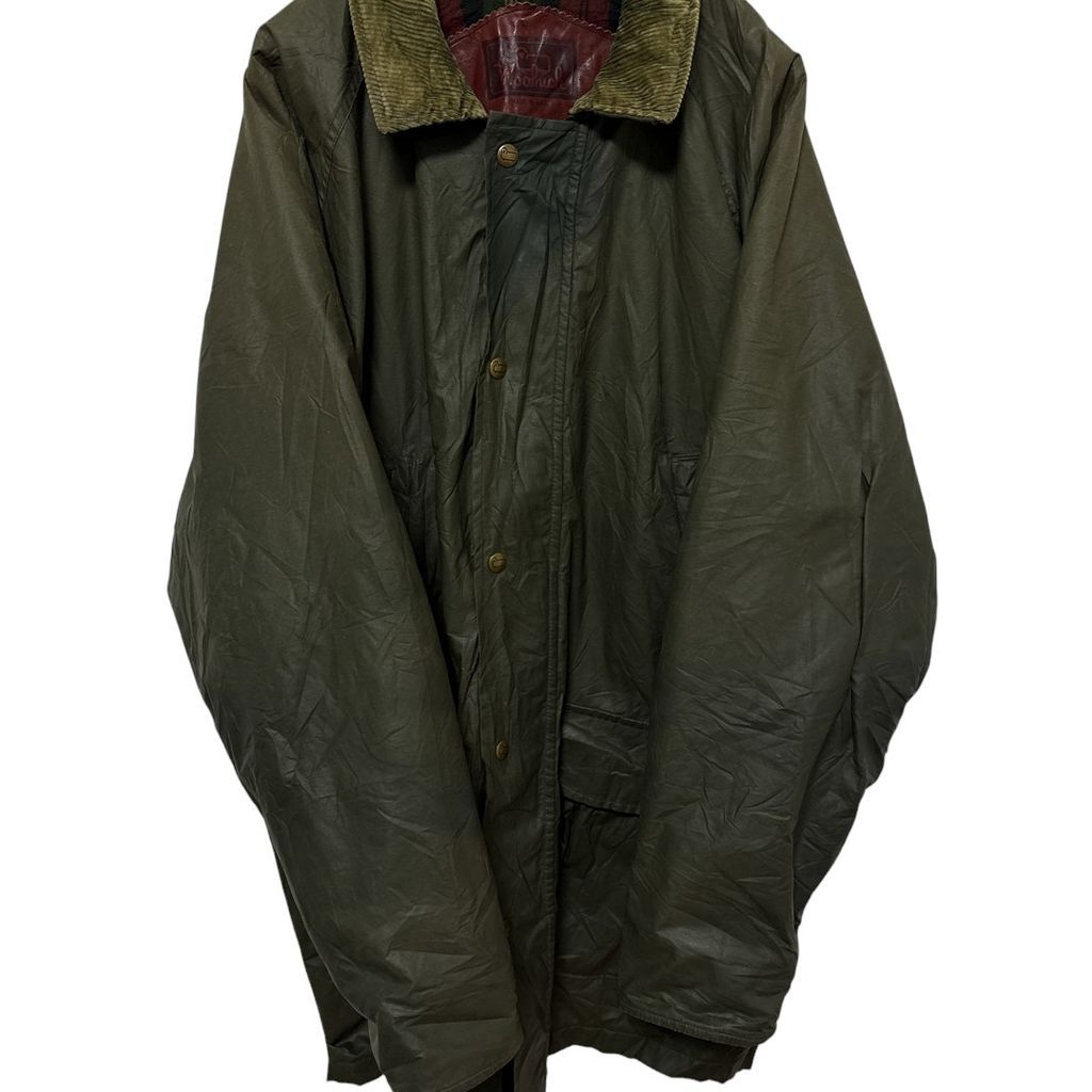 WOOLRICH】 90s USA製 裏地チェック コーデュロイ襟ハンティング