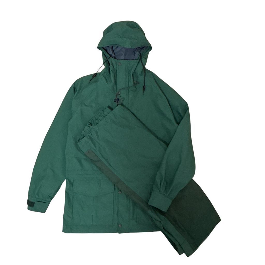 Cabela s 70～80s GORE-TEX ハンティング セットアップ ナイロンレインスーツ ダブルニー S-3397