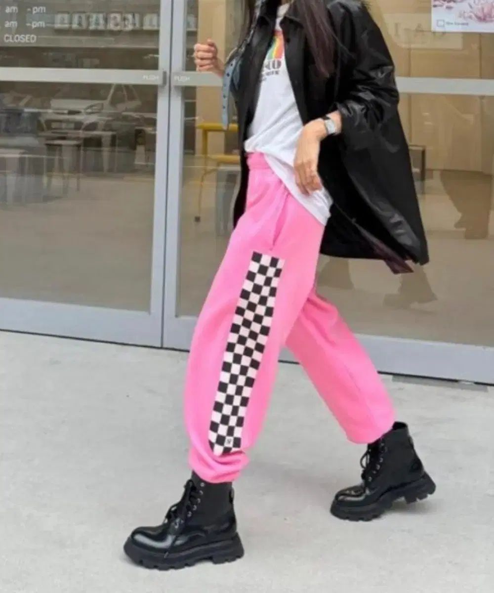 ナンバープロジェクト 353 チェッカーボード スウェットパンツ ミディアム