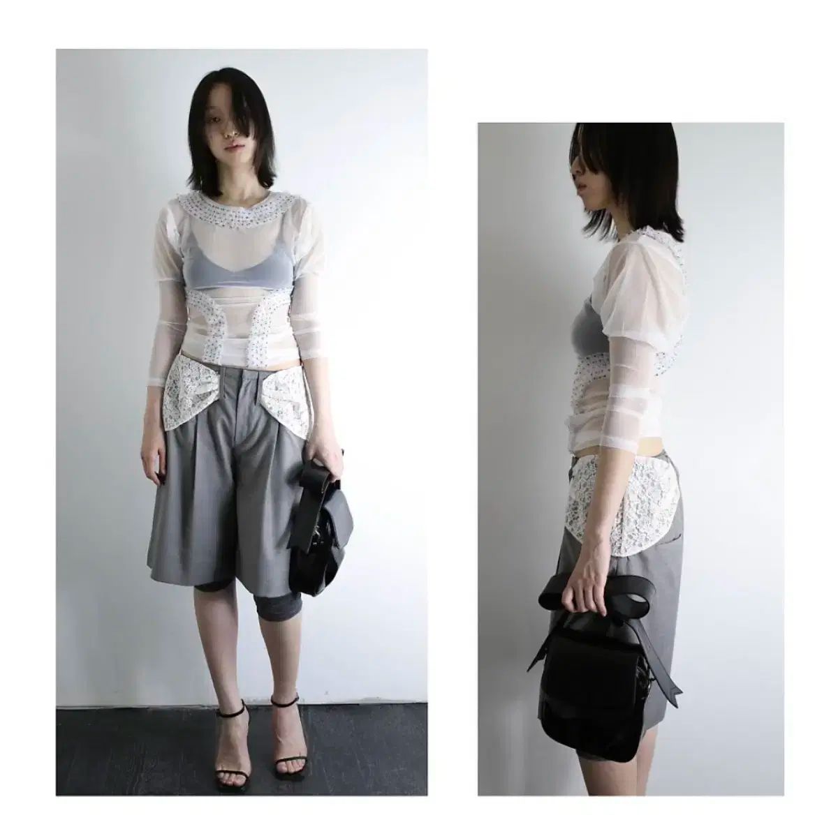 ウールリカトップ プリーツトップス s