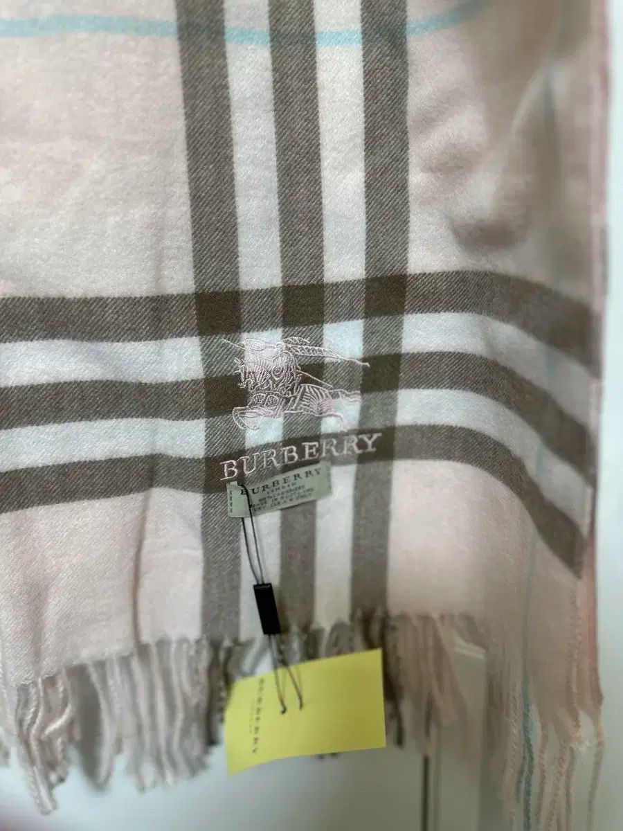 バーバリー ピンク カシミア チェック 숄-マフラー