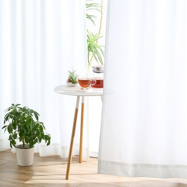 ベルーナ BELLUNA レースカーテン 組 幅200 UVカット 99％ 夜も透けない 透けない 断熱 保温 採光 昼夜目隠し 洗える ミラー 出窓 uv 幅100× 556489-007