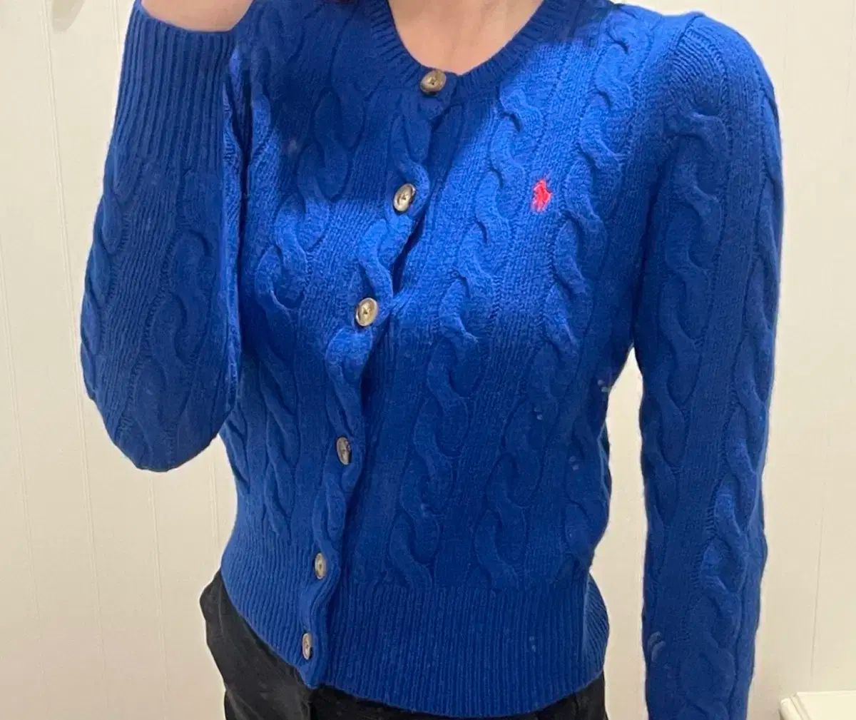 デパート ポロ ラルフローレン ウール カシミア カーディガン