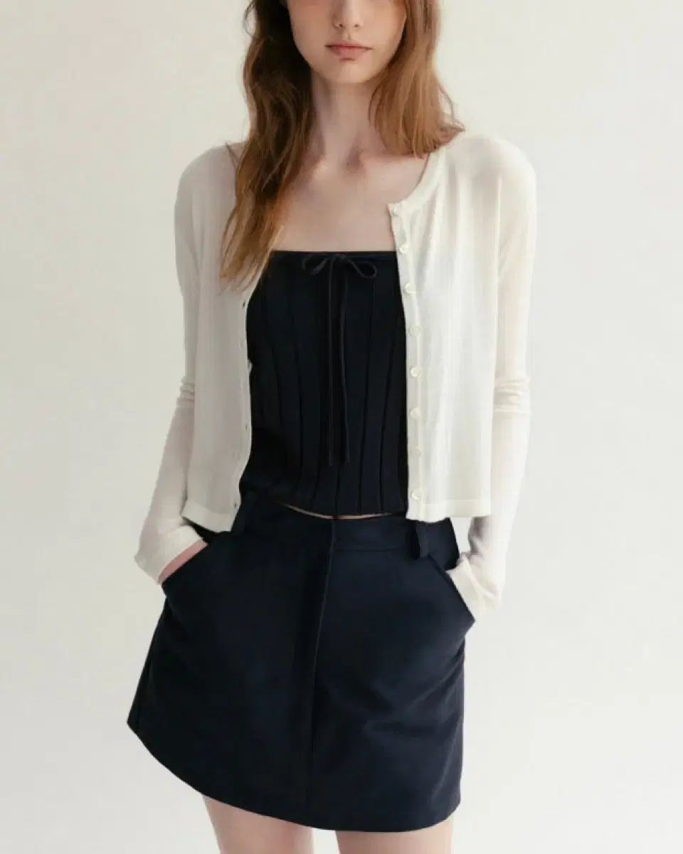 シエ スロ コットン ツリーウザー スカート