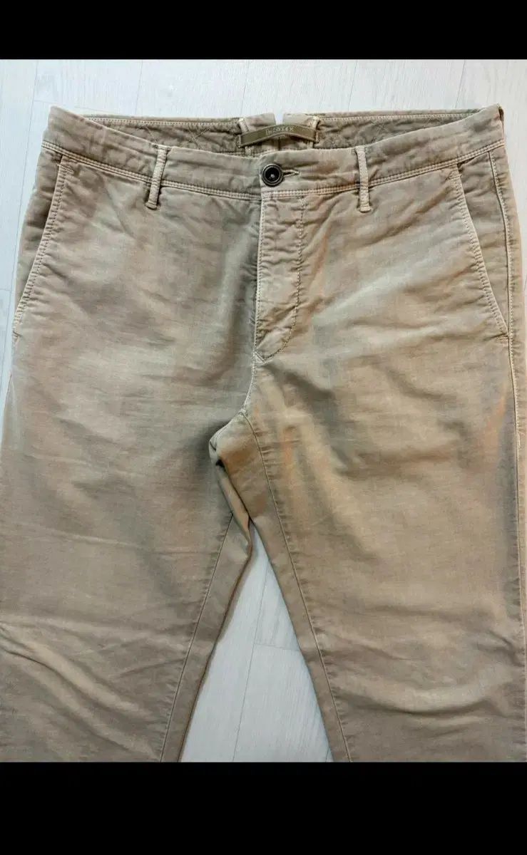 インコテックス ベージュ コットン パンツ 32 33