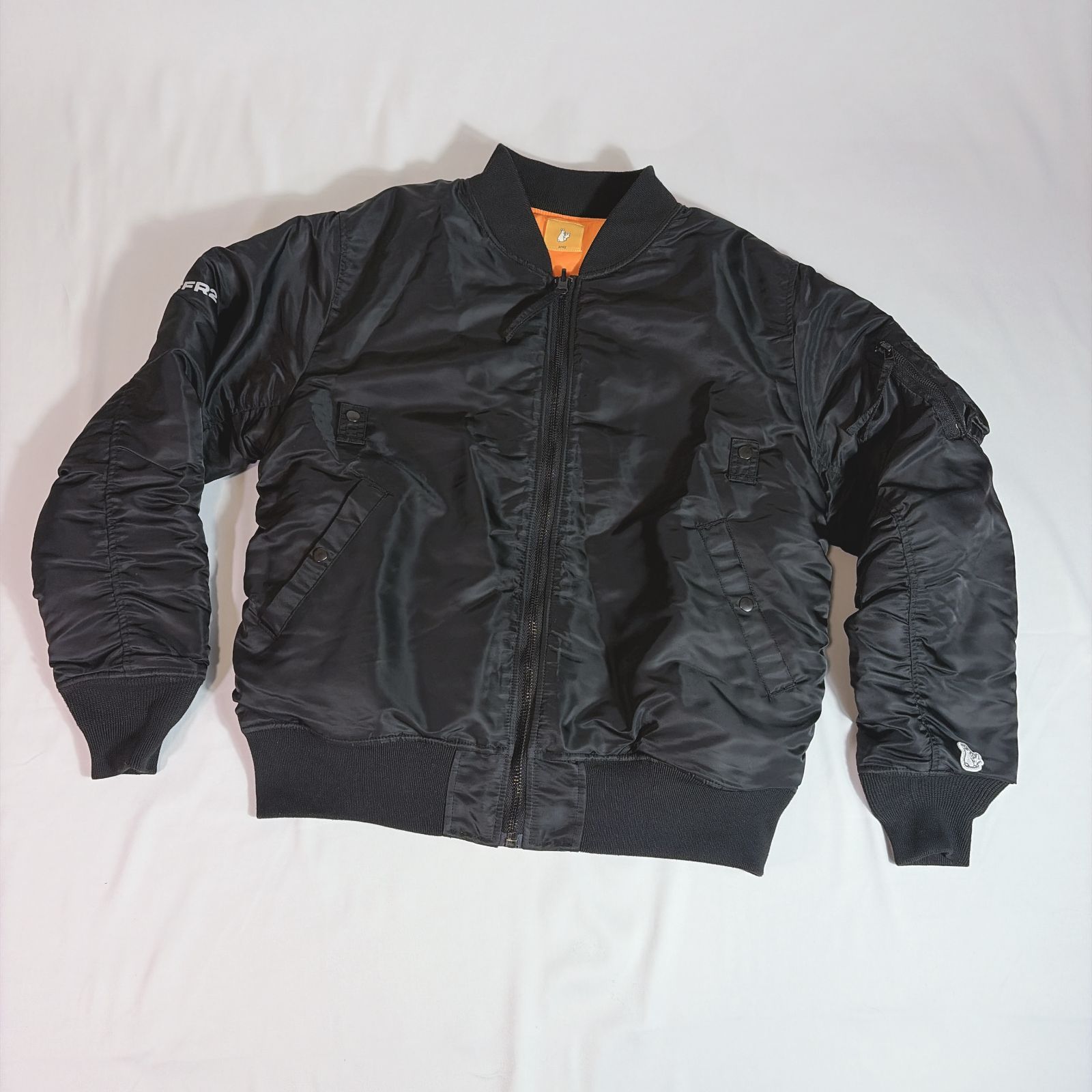 級 FR2 Smorking Kills オーバーサイズ MA1 中綿 M ブラック