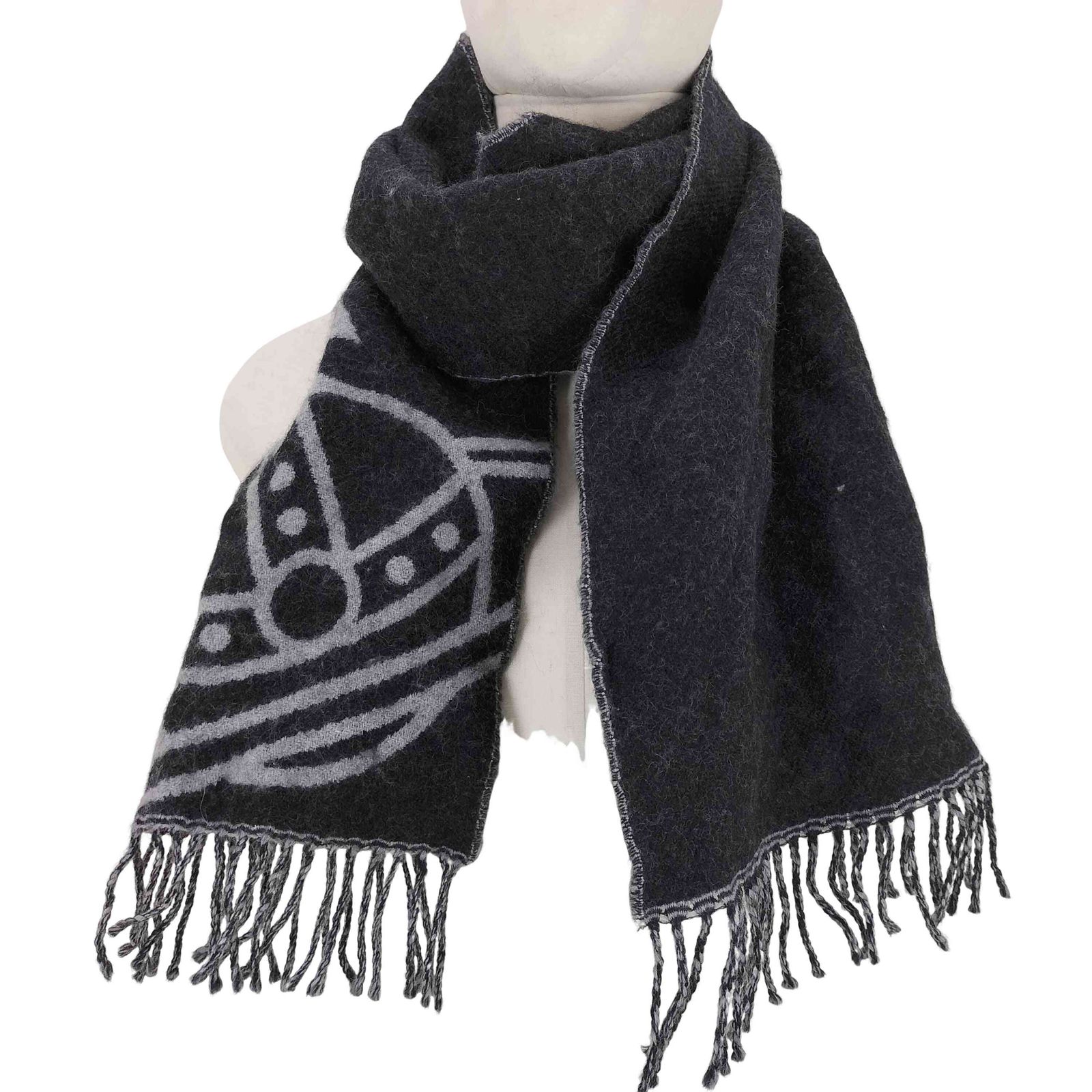 【未着用】Vivienne Westwood リバーシブル ウールマフラー ヴィヴィアンウエストウッド Vivienne Westwood リバーシブルウール