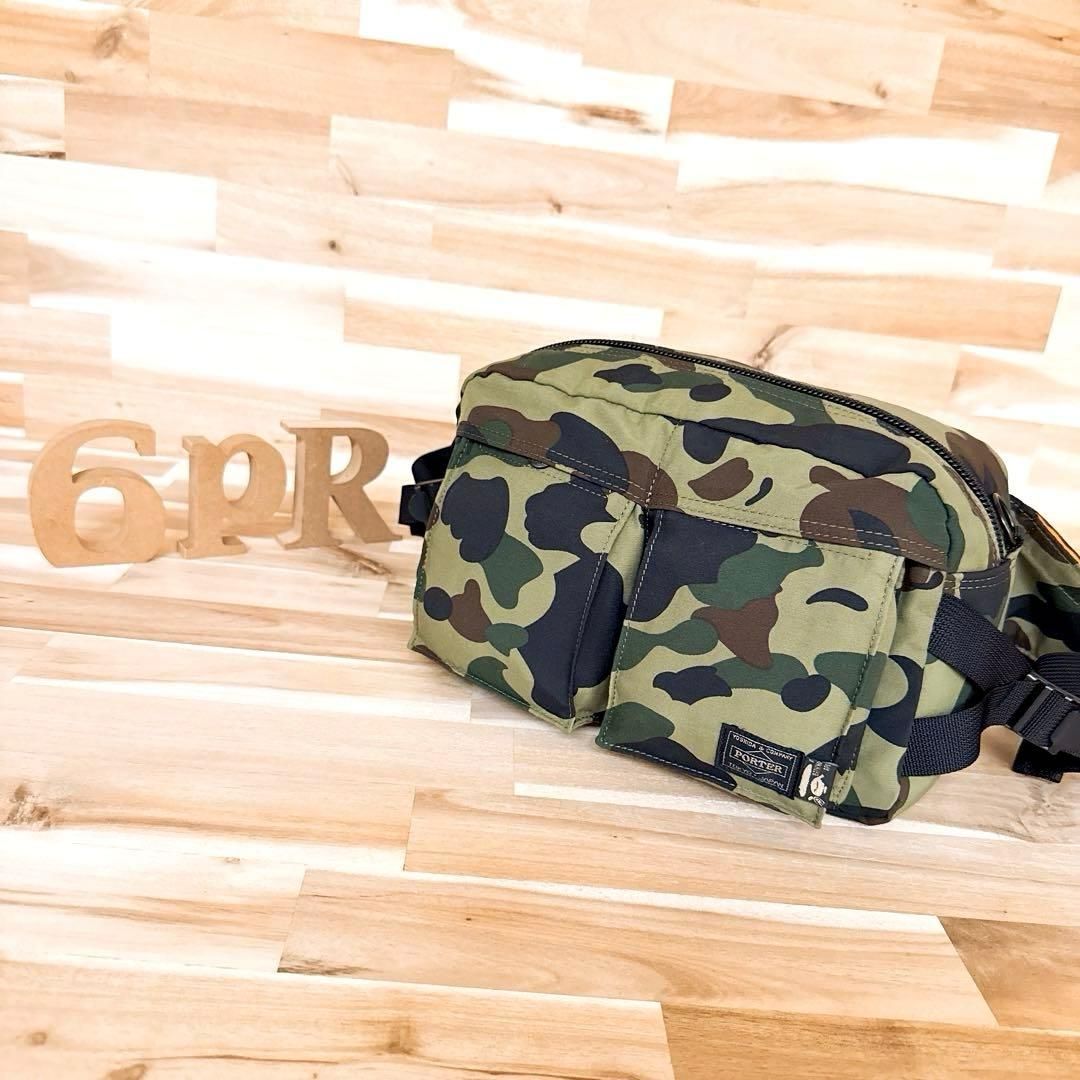 未使用 ポーターエイプ コラボ ボディバッグ カモ柄 1stCAMO