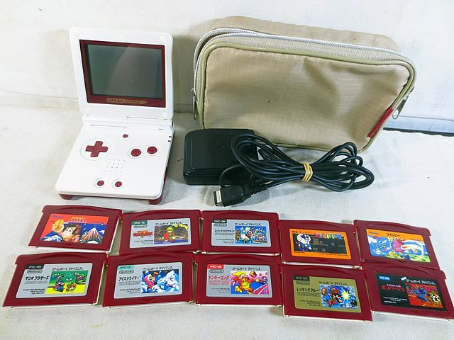 ゲームボーイアドバンスSP 本体 ファミコン スーパーマリオ アイスクライマー ゼルダの伝説 セット