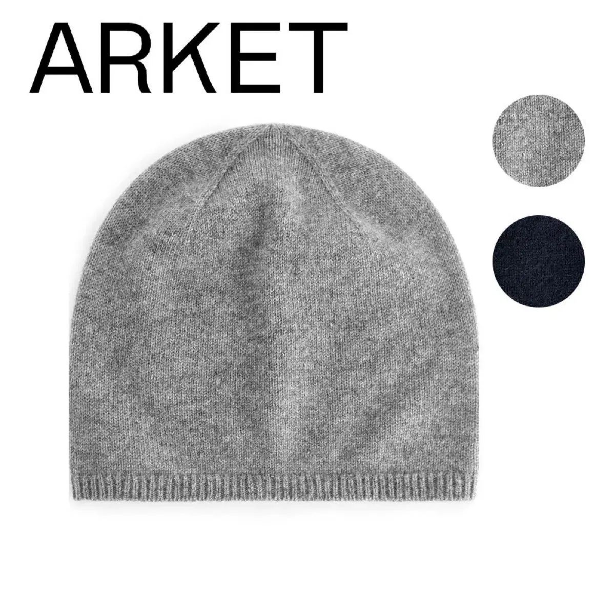 アーケット カシミア ウール ビーニー - ネイビー MUDULE アモーメント パロマウール アイエル