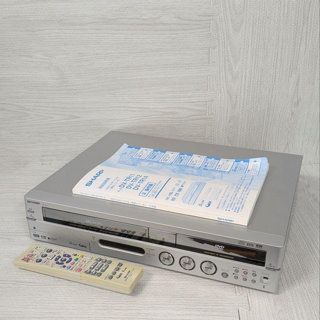 シャープ SHARP HDD搭載 DVD・VHS一体型レコーダー DV-TR11 2006年製