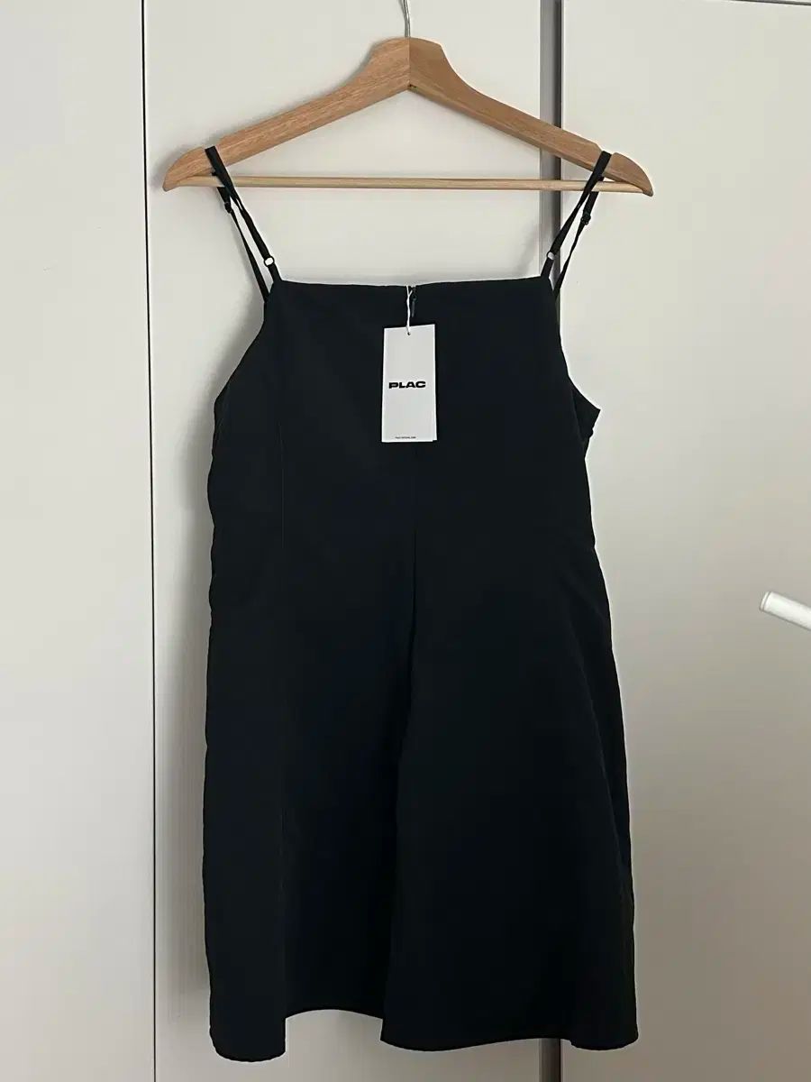  PLACウィメンズ ダブルシャーリング ミニ ノースリーブ ONE PIECE チャコール ブラック Mサイズ 長袖 七分袖 ミニワンピース