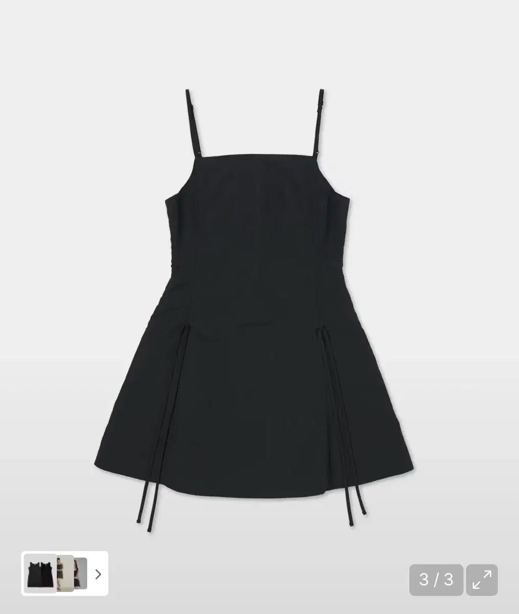 PLACウィメンズ ダブルシャーリング ミニ ノースリーブ ONE PIECE チャコール ブラック Mサイズ