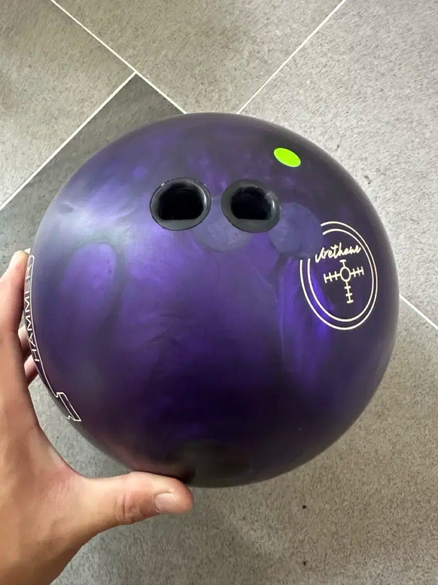 HAMMER ハンマー PURPLE パープル 緑色 ピン 公式球 15p ボーリング