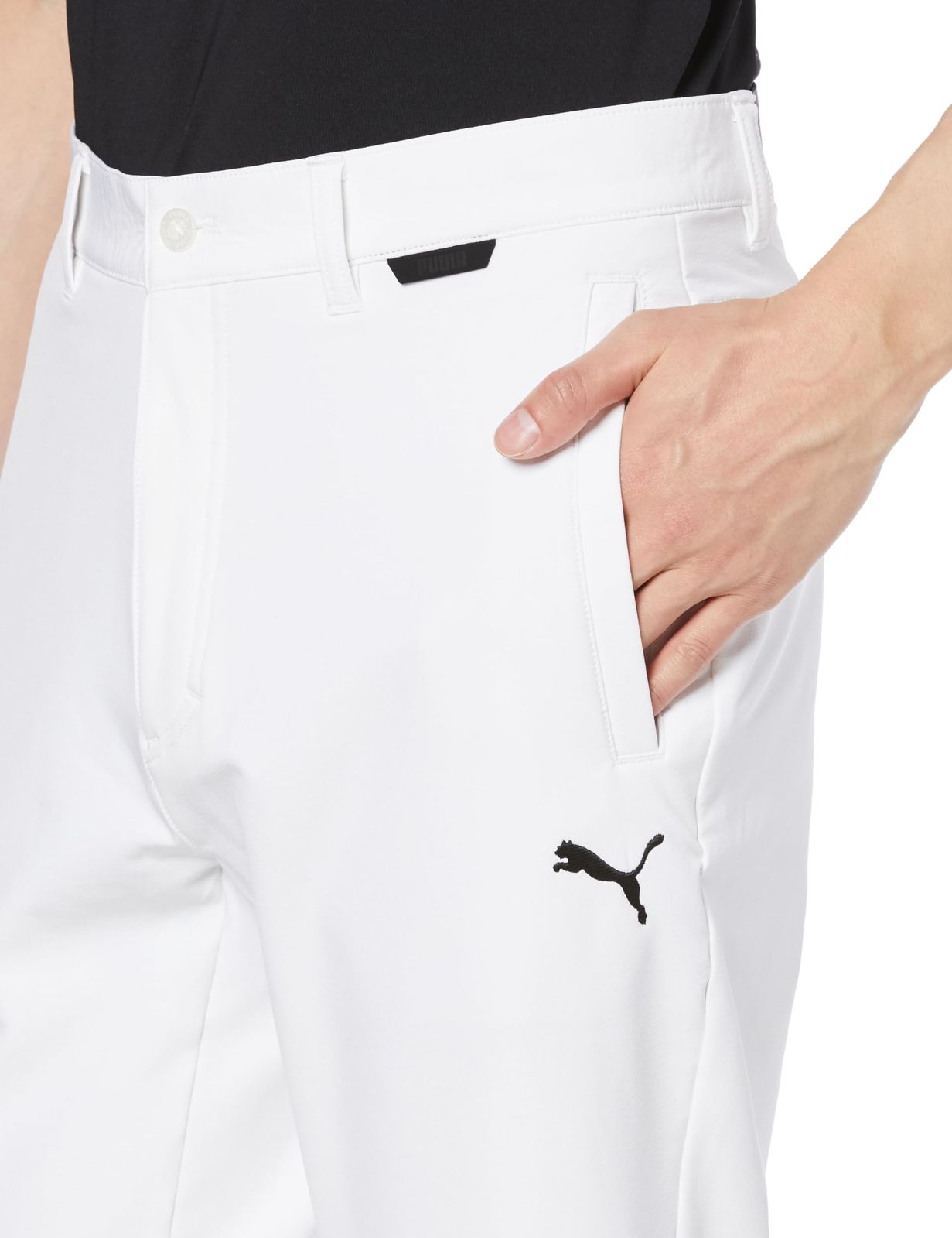 プーマ ゴルフパンツ GOLF ストレッチ裏フリースリラックステーパードパンツ 624959 秋冬防寒ゴルフロングパンツ メンズ ホワイトグロー ホワイトグロー M