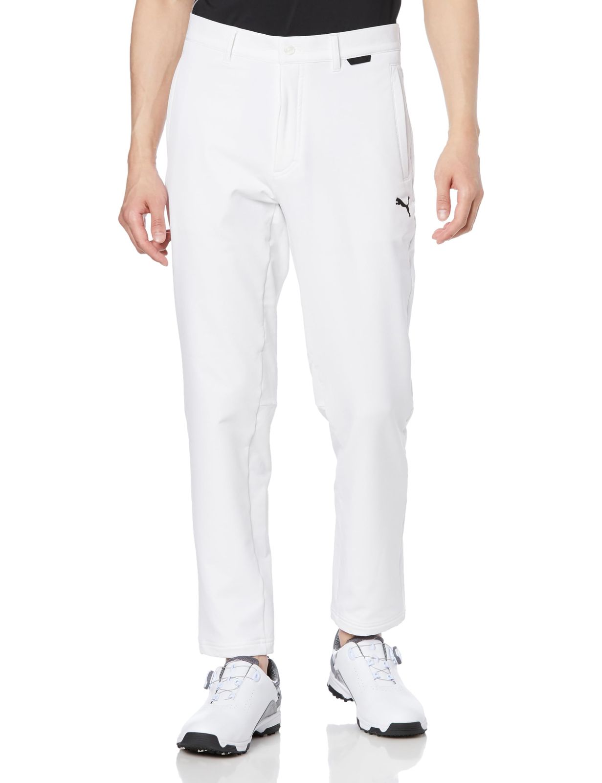 プーマ ゴルフパンツ GOLF ストレッチ裏フリースリラックステーパードパンツ 624959 秋冬防寒ゴルフロングパンツ メンズ ホワイトグロー ホワイトグロー M