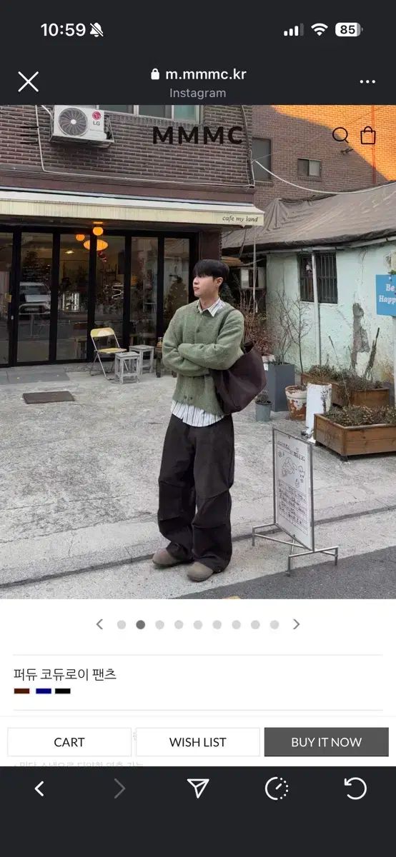 mmmc ファーデュ コーデュロイ パンツ brown