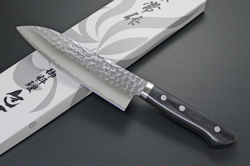 包丁 KC-943 兼常作 鎚目VG-1 黒合板柄 三徳型 165mm