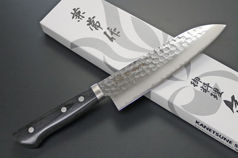 包丁 KC-943 兼常作 鎚目VG-1 黒合板柄 三徳型 165 mm