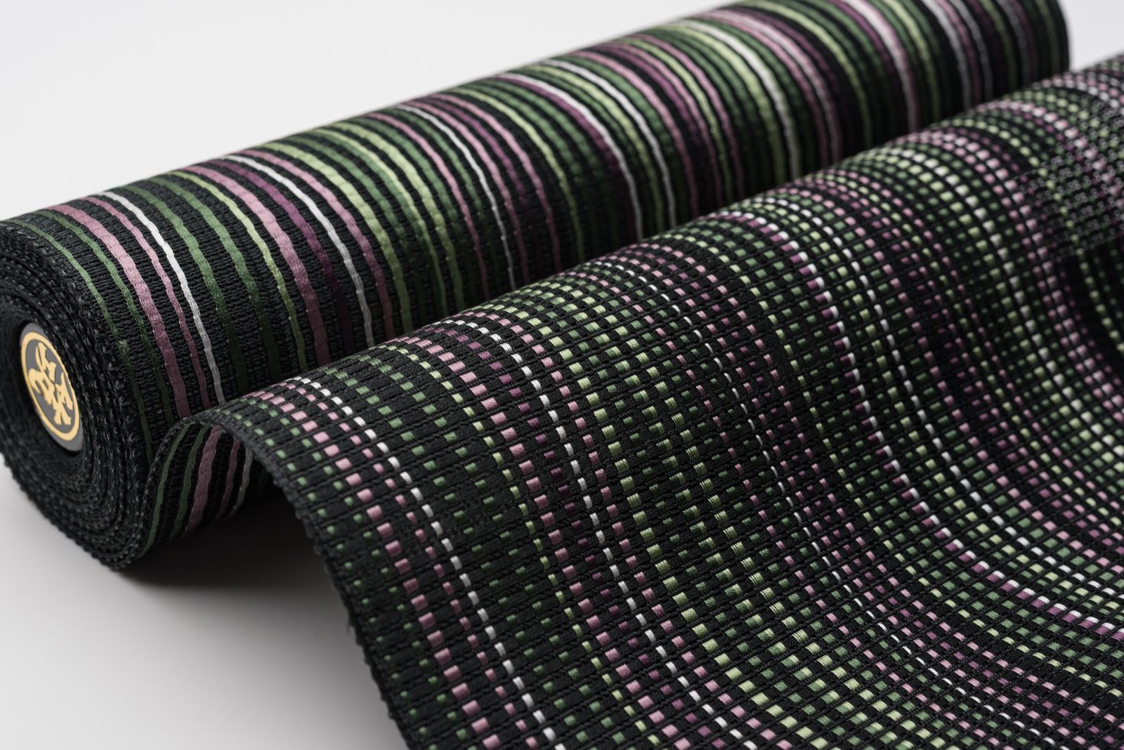  お仕立て付き 本場筑前博多織 紋八寸 よろけ縞 名古屋帯 帯