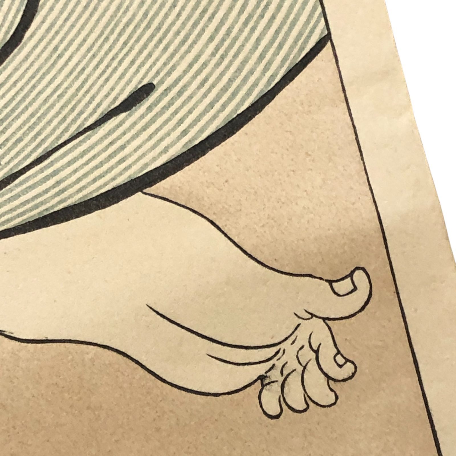 春画 木版画 縦長 69×14cm 1 ☆浮世絵/艶本/枕絵/江戸文化/和本/版画