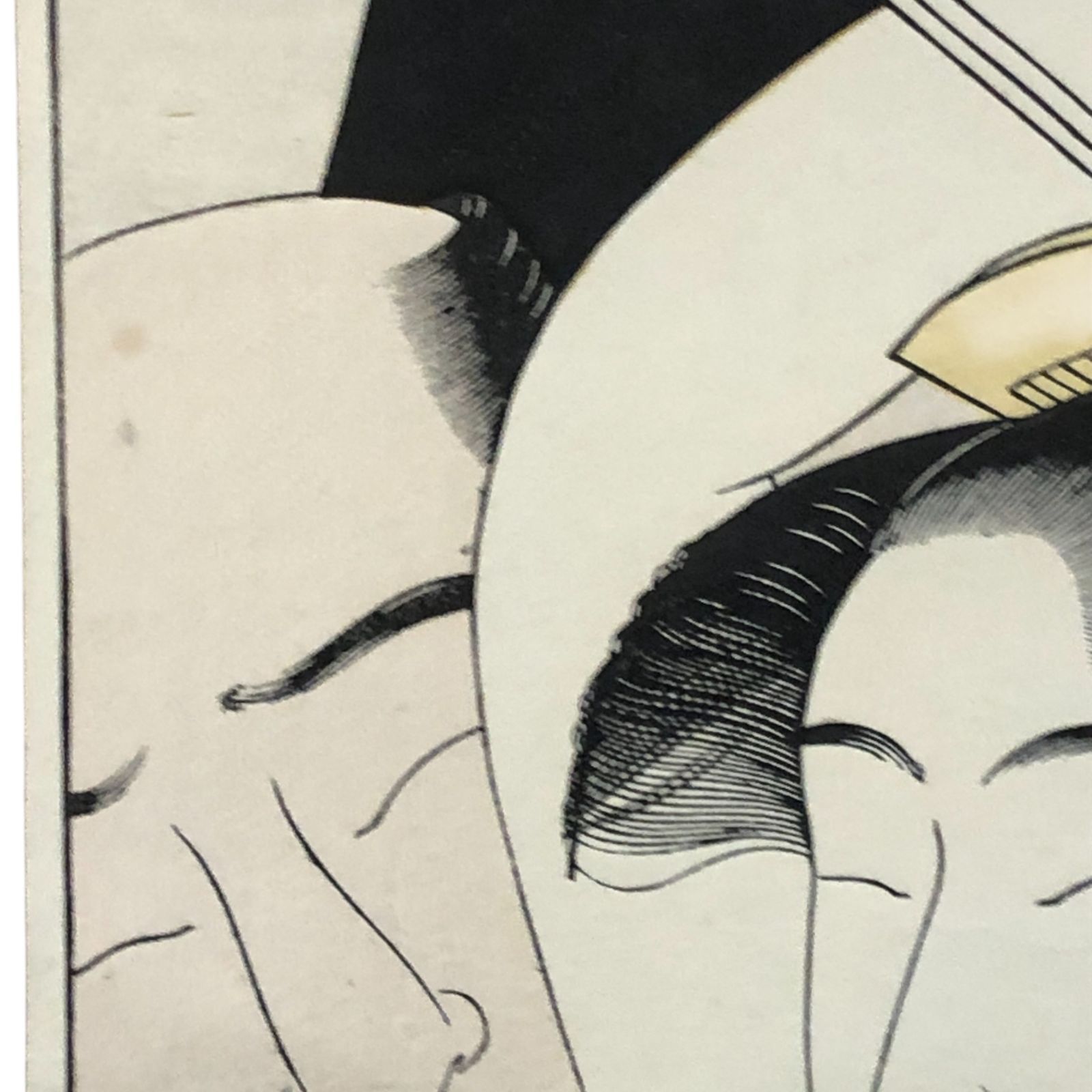 春画 木版画 縦長 74×13cm 4 ☆浮世絵/艶本/枕絵/江戸文化/和本/版画 