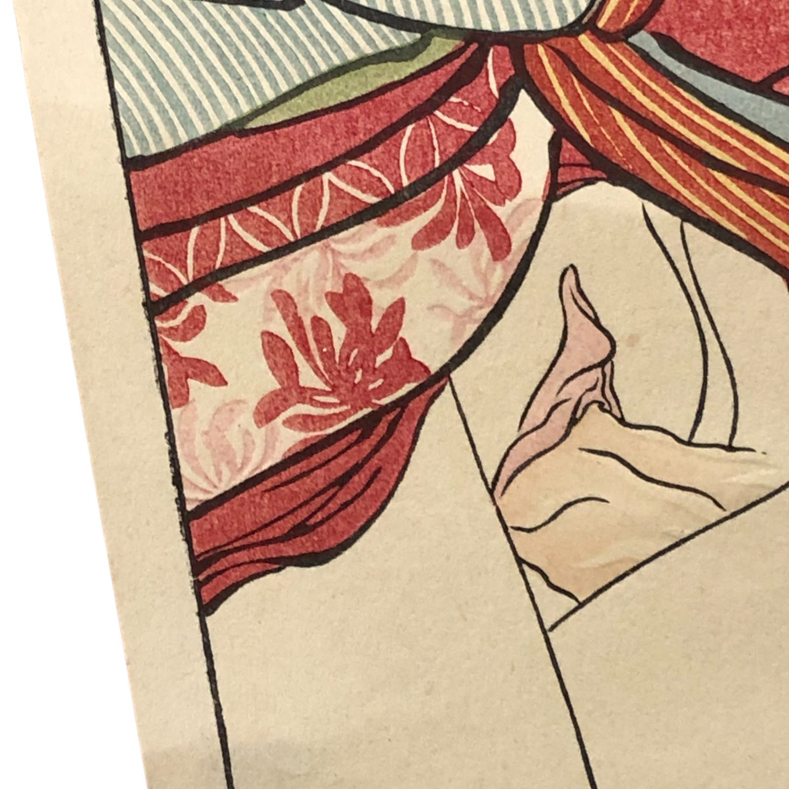 春画 木版画 縦長 69×14cm 1 ☆浮世絵/艶本/枕絵/江戸文化/和本/版画