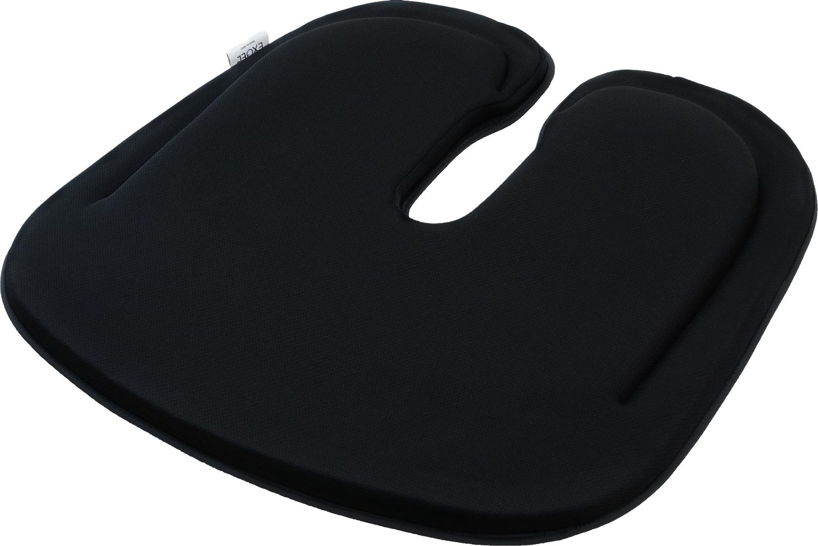 EXGEL エクスジェル 自動車用クッション ハグドライブ 円座 シートクッション ツイルブラック クッション 座布団 ざぶとん ジェルクッション 車用クッション 尾骨 産後 U字 HUD 50 TB