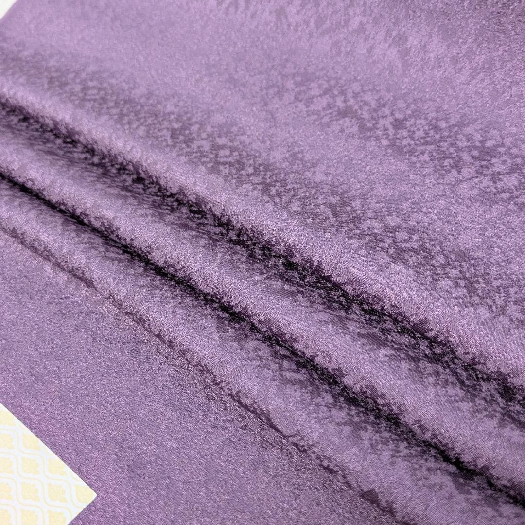 小松ちりめん 絹100％ 反物 絹の音色 パープル 堅牢染 紫 着物 別誂 正絹 つまみ細工 髪飾り