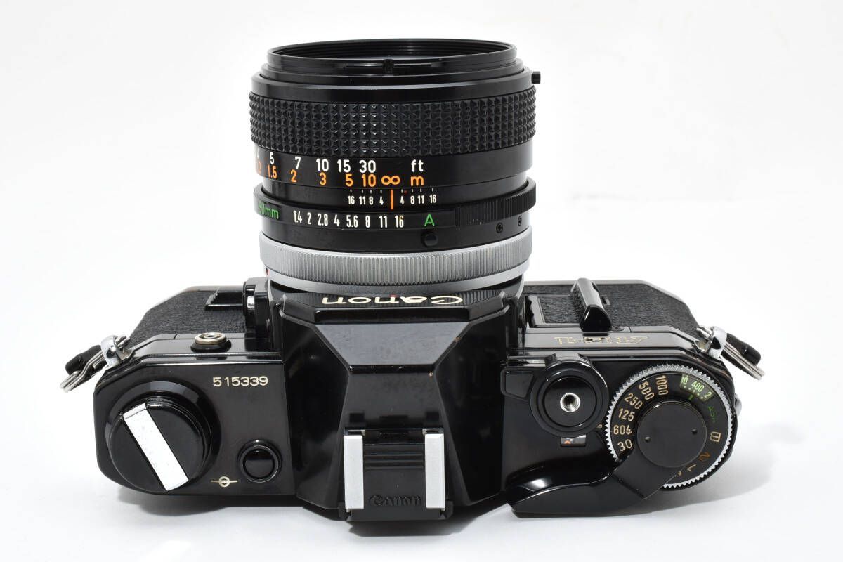☆良品☆モルト交換済 キヤノン Canon AE-1 ブラック ボディ FD 50mm