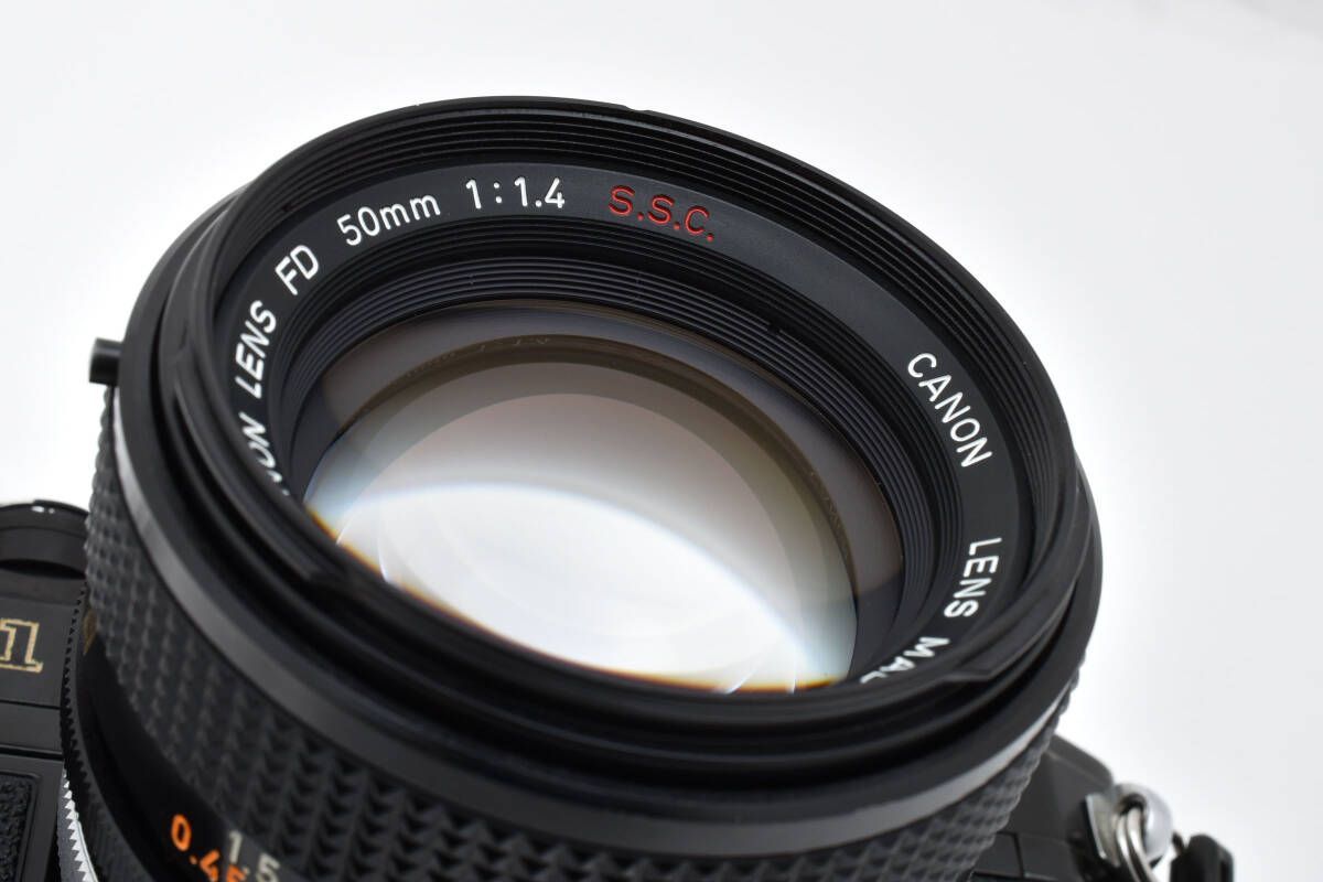 ☆良品☆モルト交換済 キヤノン Canon AE-1 ブラック ボディ FD 50mm