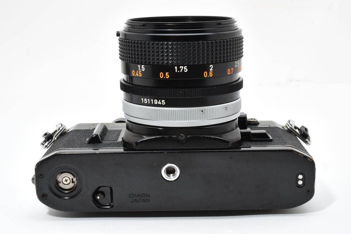 ☆良品☆モルト交換済 キヤノン Canon AE-1 ブラック ボディ FD 50mm