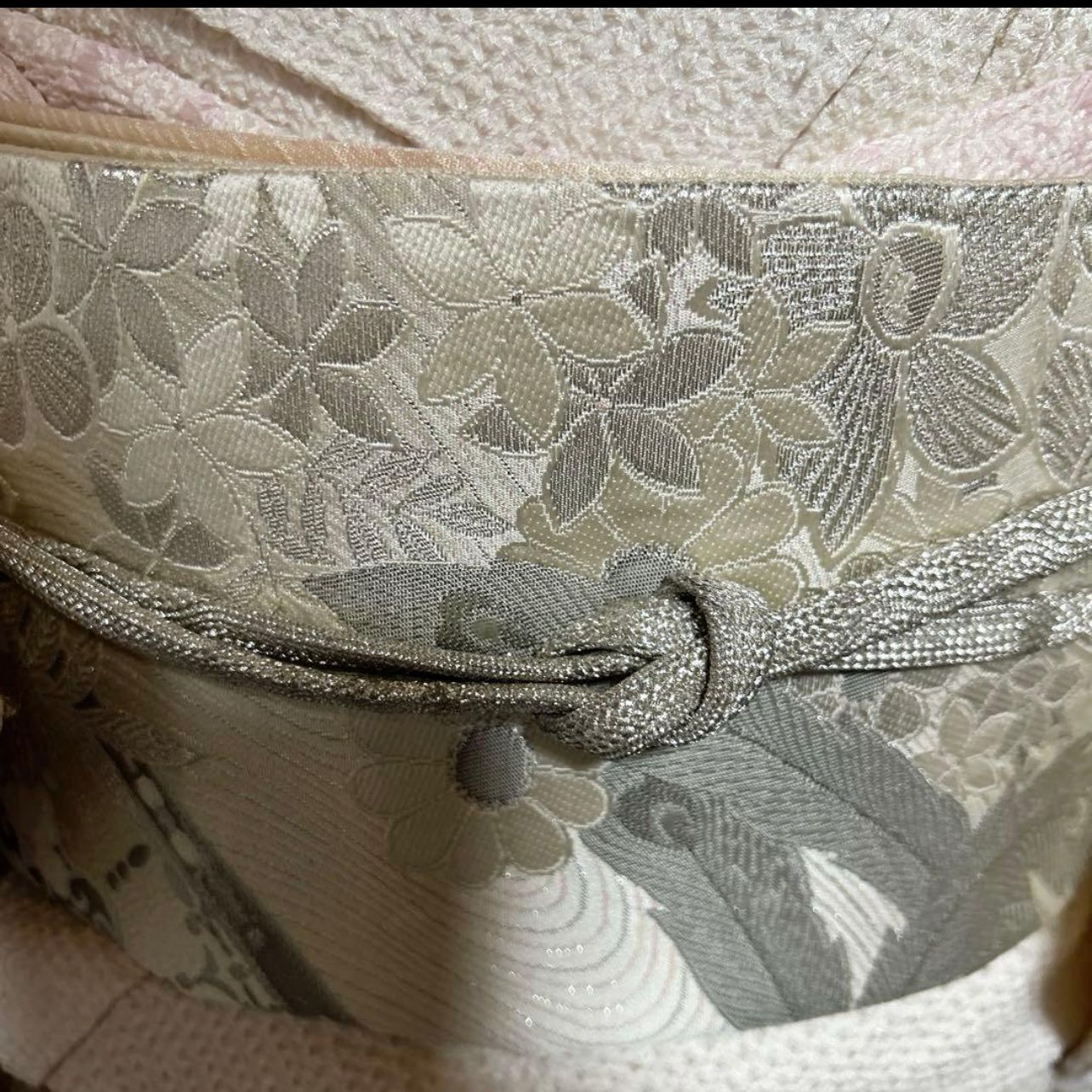 西陣唐織プラチナ箔袋帯 Excellent