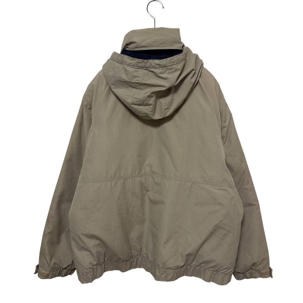 Eddie Bauer】 90s 白タグ ワンポイントロゴ フード収納ダウン