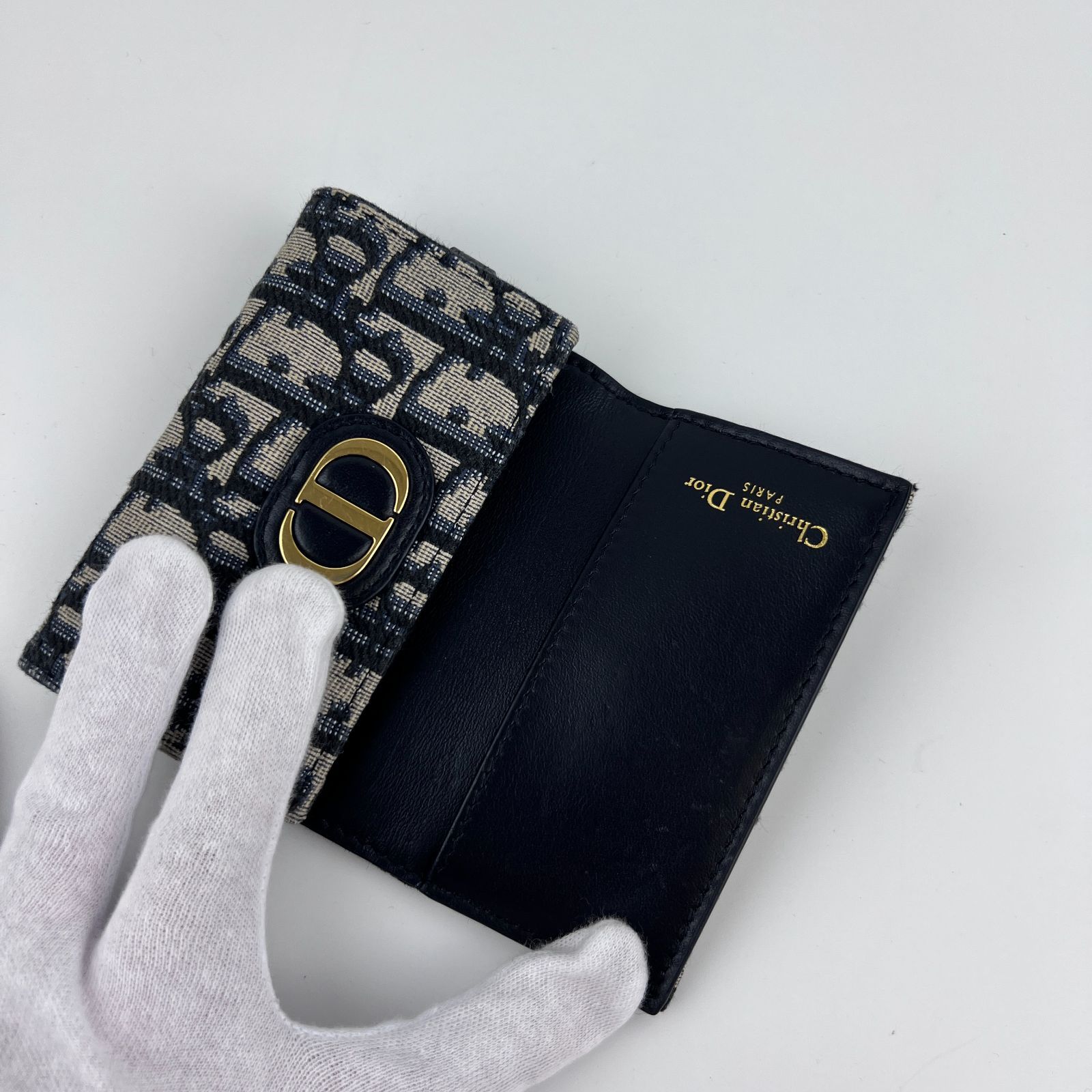 Christian Diorトロッターキーケース　PVCキャンバス美品カードあり Christian Diorトロッターキーケース PVCキャンバス美品カードあり