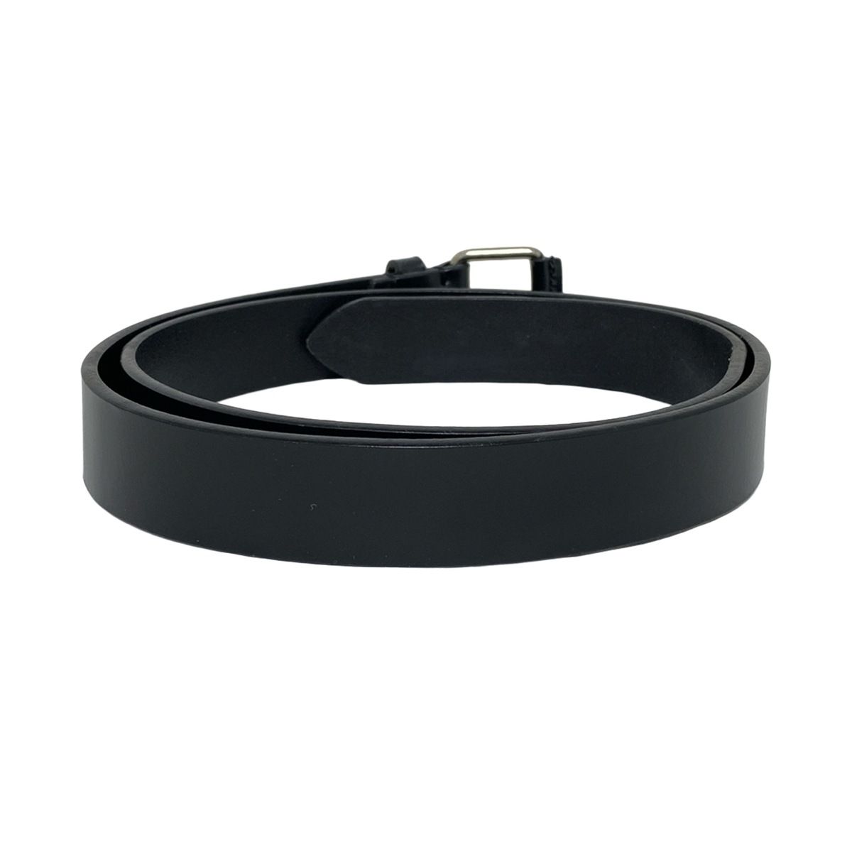 MargaretHowell マーガレットハウエル ベルト - 黒×シルバー レザー