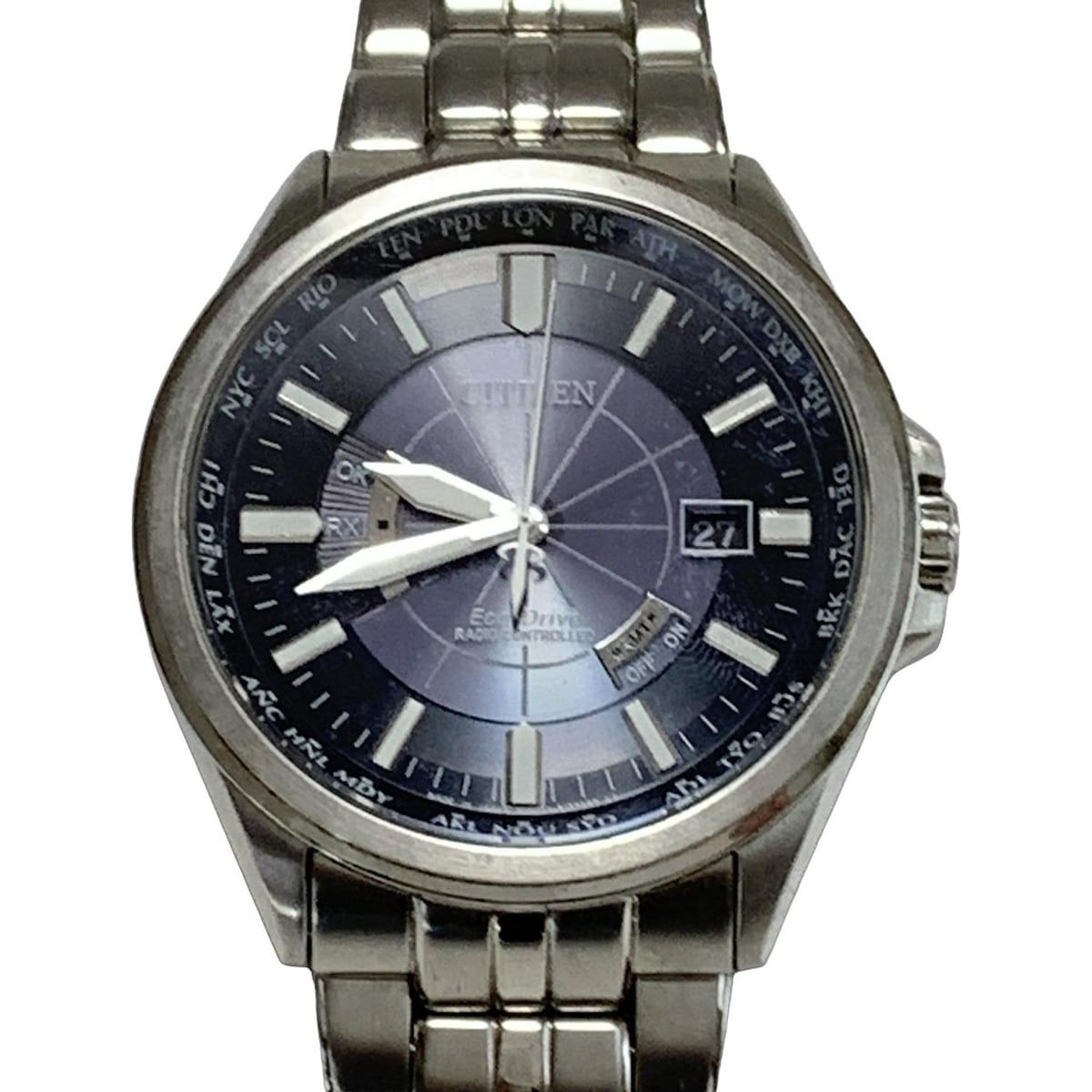 CITIZEN シチズン 腕時計 ATTESA アテッサ GN-4W-S メンズ エコドライブ 電波 ダークネイビー