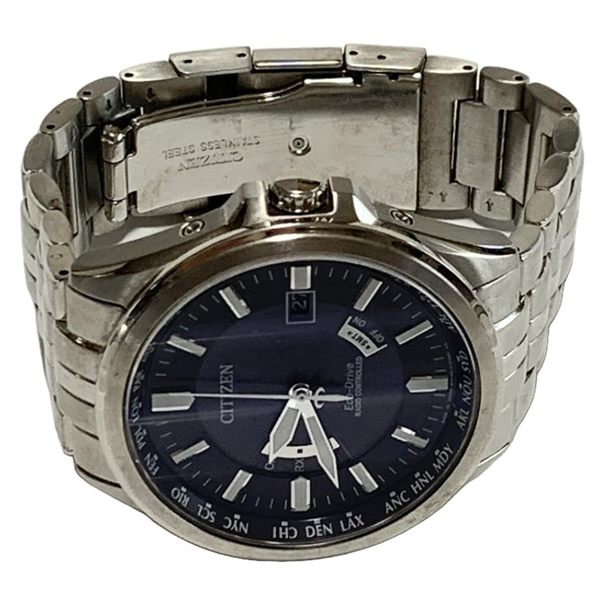 CITIZEN シチズン 腕時計 ATTESA アテッサ GN-4W-S メンズ エコドライブ 電波 ダークネイビー