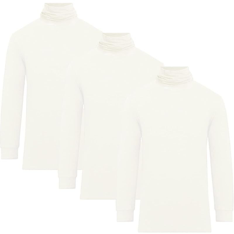  [fun.] WARMACTIVE メンズ タートルネック 3枚セット WHITE L 帝人フロンティア企画 0 ファッション雑貨