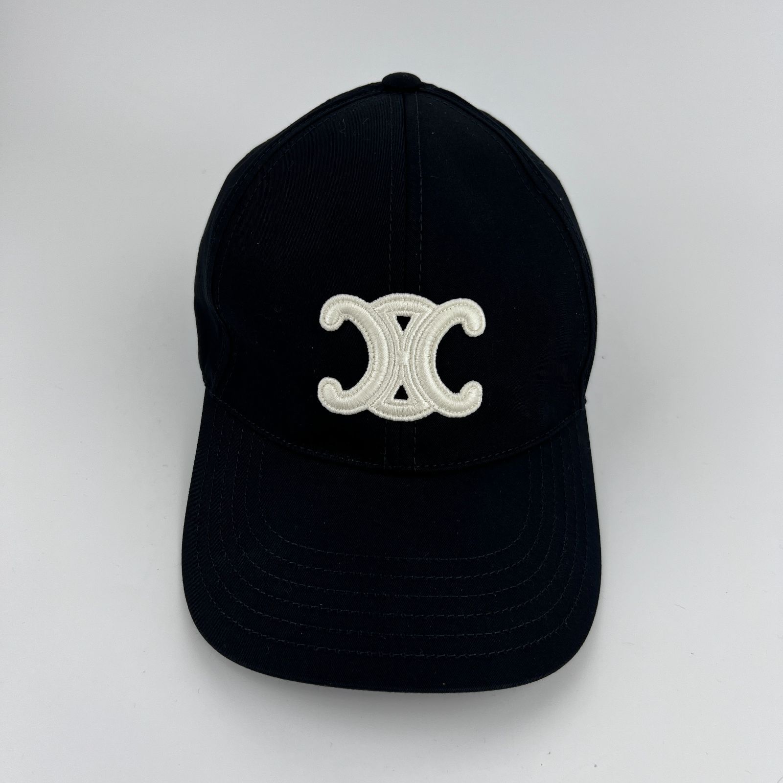 CELINE セリーヌ トリオンフ キャップ M 56-60cm ヴィンテージ レディース HIBUOCHI VINTAGE