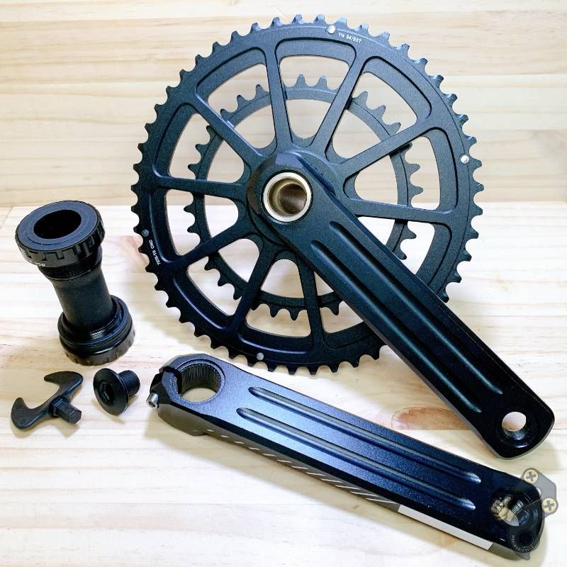 GXP 中空クランクセット 165mm 34-50T 9/10/11速対応 アルミCNC 軽量