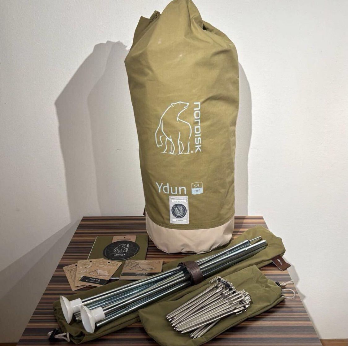 NORDISK ノルディスク YDUN ユドゥン 5.5 GLAMPING TENT グランピング アウトドア テント 会員 カーキ 708