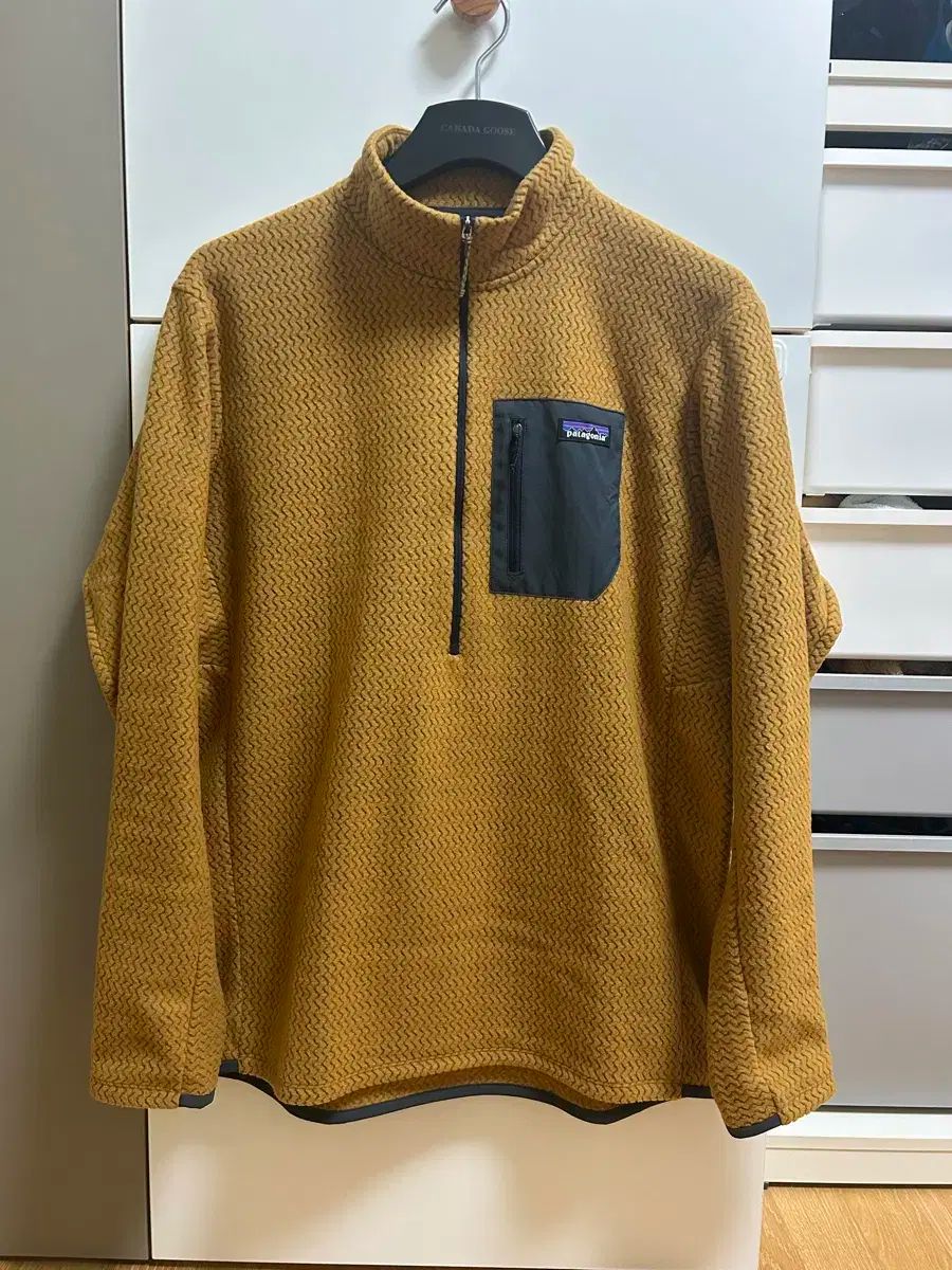 パタゴニア R1 エア ジップネック ラプター ブラウン XL