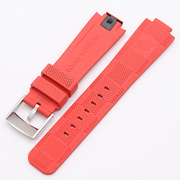 ルイヴィトン ダミエ ベルト タンブール用 ラバー レッド 11ｍｍ メンズ レディース腕時計 2000000 NSK KMR