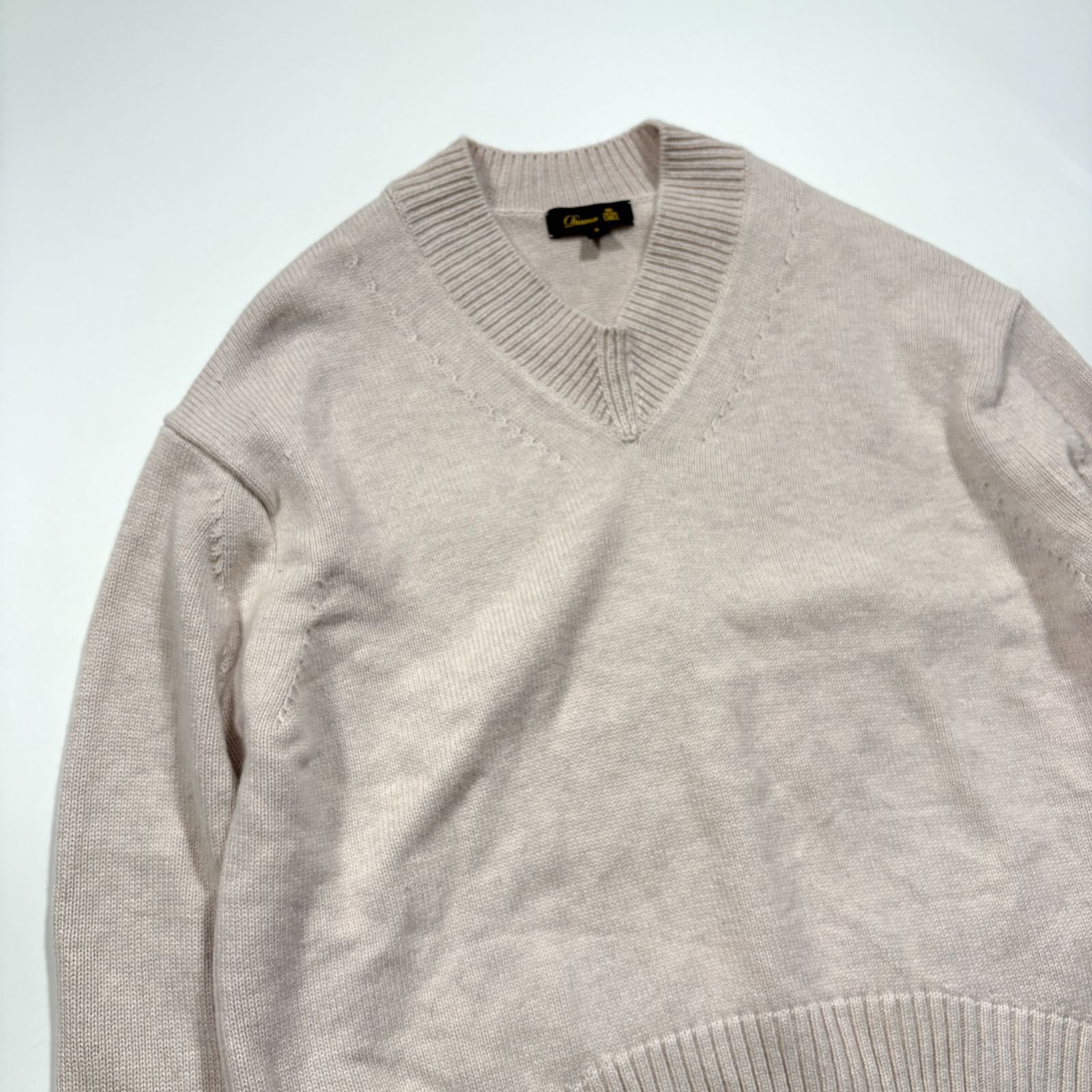 drawer カシミヤコットン天竺編みニット サイズ2 ホワイト 美品