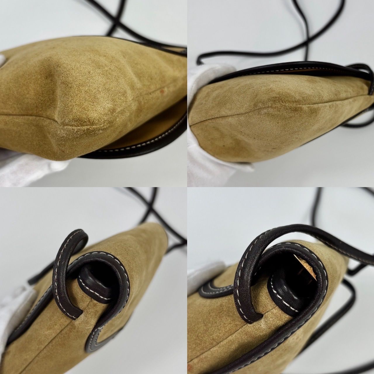 LOEWE ロエベ スウェード ショルダーバッグ ポシェット 斜め掛け